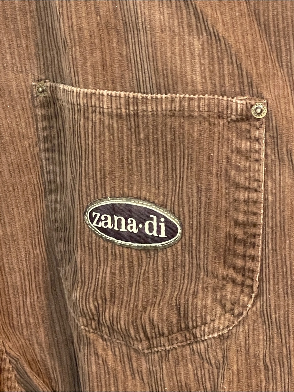 Zana Di Corduroy Brown Overall Jumpsuit - Picture 9 of 9
